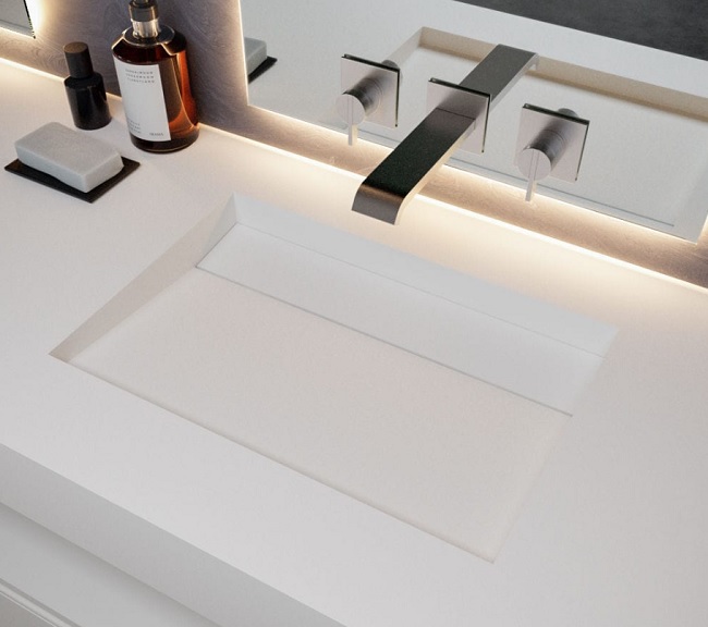 Moda Corian Banyo Lavabosu